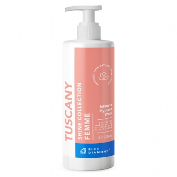 Gel pre intímnu hygienu s vitamínom E a mliečna kyselina - Tuscany Shine Collection